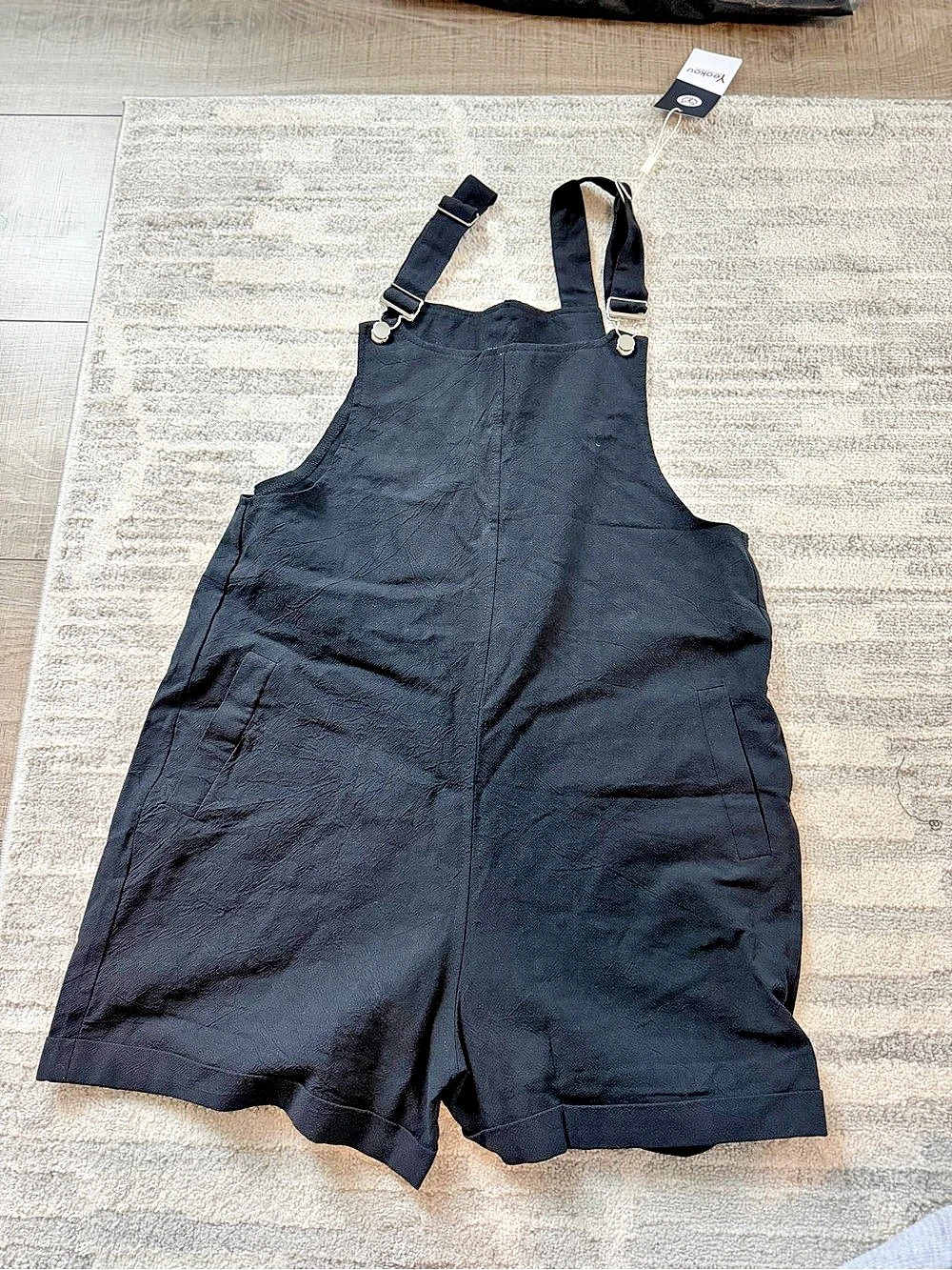 Women's Black Overalls Size Small NWT